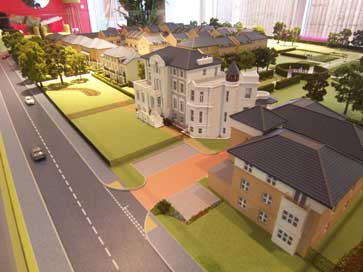 Architectural model of Thornbury Park for Linden Homes