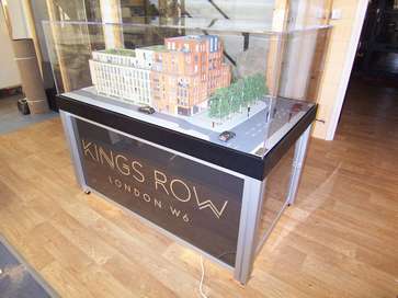 Architectural model of Kings Row, London W6 for Linden