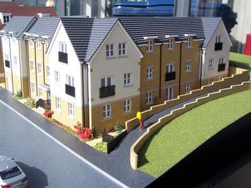 Architectural model of Regent's Court for Redrow