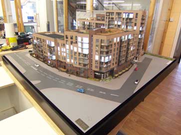Architectural model of Lansbury Square, London E14 for Bellway