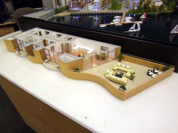 Architectural model of Lymington for Redrow
