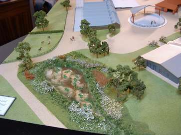Architectural model of a stud farm