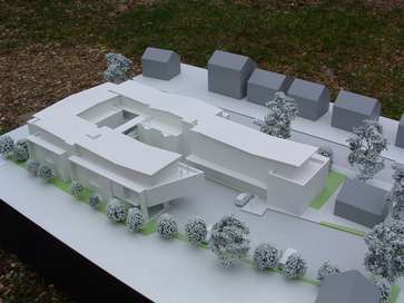 Architectural model of typical study blocks