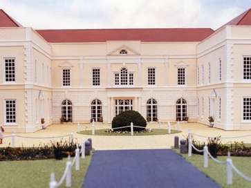 Architectural model of Hintlesham Hall Hotel