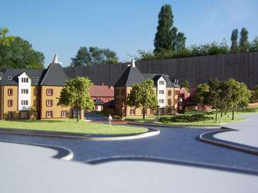 Architectural model of the Somerhill Green project for Redrow