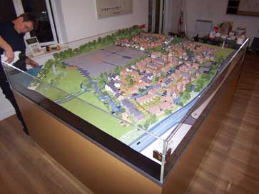 Architectural model of Phase 3 of the St. Andrews Park project for Redrow