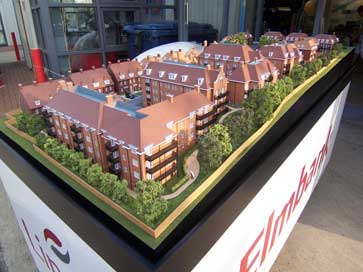 Architectural model of Elmbank project for Linden