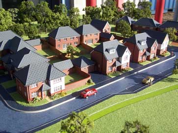 Architectural model of Woodlands Nook project for Redrow