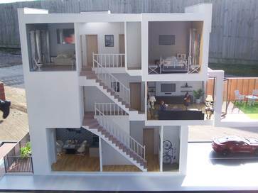 1:20 architectural model of Colindale house for Redrow