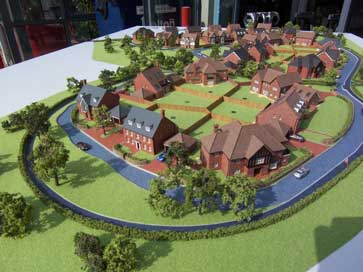 Architectural model of The Oaks project for David Wilson