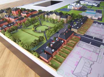 Architectural model of Ratio Slade Green project for Redrow