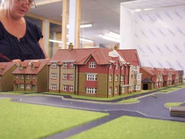 Architectural model of St. Andrews Park project for Redrow