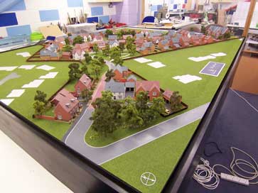 Architectural model of Woodthorne project in Tettenhall for David Wilson Homes
