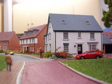 Architectural model of Lordswood Gardens project for David Wilson Homes