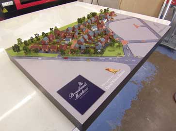 Architectural model of Broadheath Meadows project in Worcester for David Wilson Homes