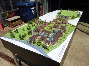 Architectural model of Tanworth housing development for Redrow