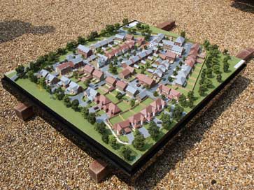 Architectural model of Kings Acre project for Redrow Homes