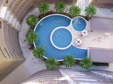 Architectural model of Amwaj Waves, Bahrain