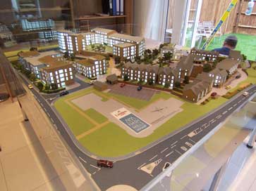 Architectural model of Nash Mills for Linden Homes