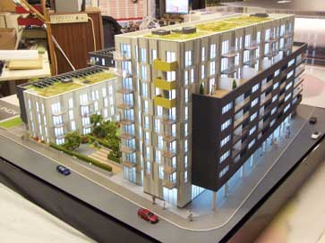 Architectural model of Equinox for Bellway