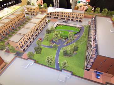 Architectural model of Empire Court for Linden