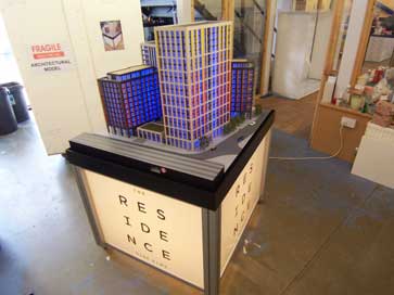 Architectural model for export of part of The Residence, Nine Elms for Bellway