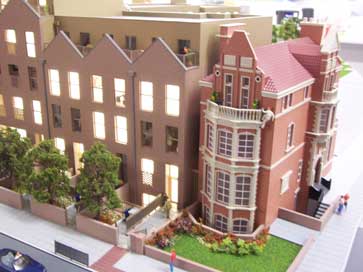 Architectural model of Listello Buildings