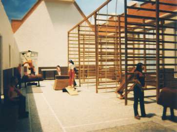 Architectural model of Hammersmith and Fulham School