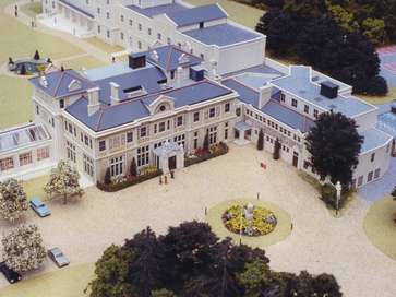 Architectural model of Down Hall Country Hotel