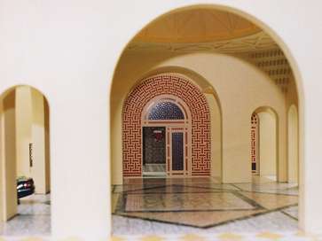 Architectural model of National Assembly Building, Bahrain