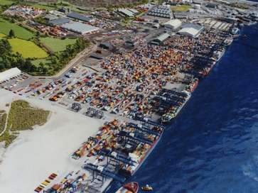 Architectural model of Port of Felixstowe for Hutchison Port Holdings