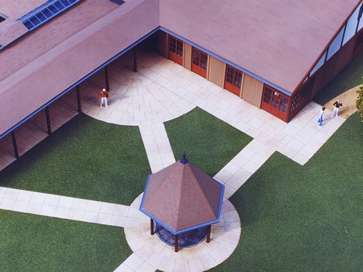 Architectural model of Hintelsham Hall Golf and Country Club