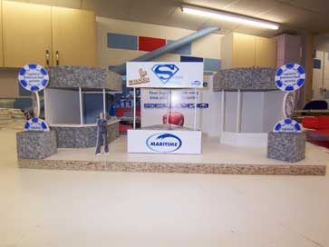 Design model for Maritime exhibition stand at Multimodal NEC in 2014