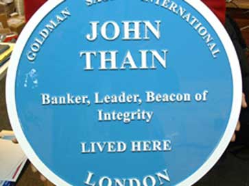 Model of London Blue plaque