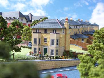 Architectural model of Weald Park project for Persimmon Homes