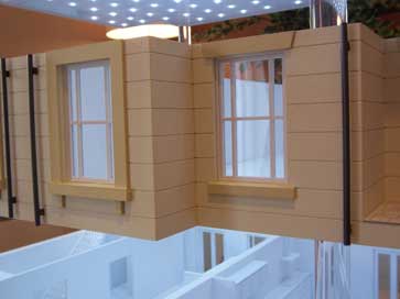 Large architectural model of a house for Linden