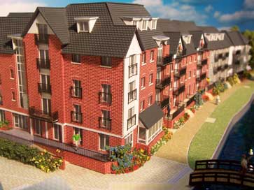 Architectural model of Canterbury project for Bellway