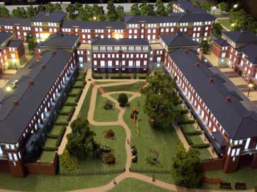 Architectural model of Riverside Meadows project for Barratts
