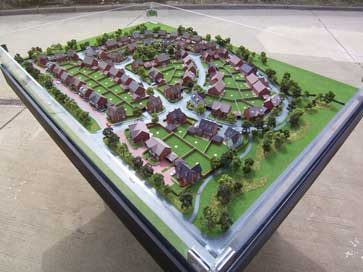 Architectural model of The Lakes project for David Wilson Homes
