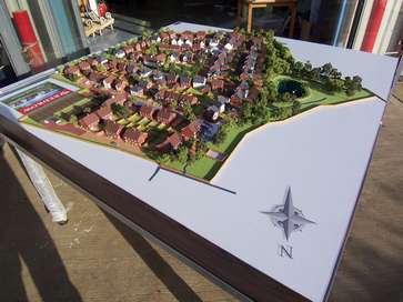 Architectural model of the Highwood Green project for Redrow