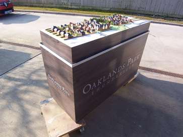 Architectural model of the Oaklands Park project for Redrow