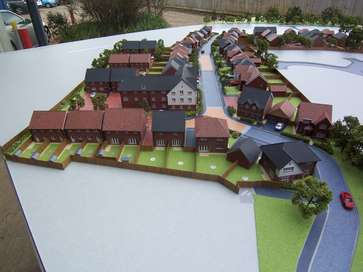 Architectural model of the Kings Hundred project for Redrow