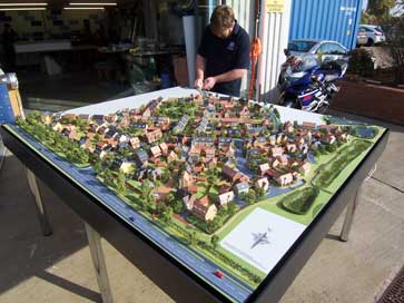 Architectural model of Elizabeth Gardens project for Bellway