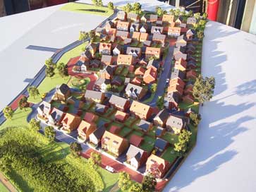 1:250 scale model of Westley development for Redrow