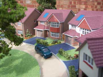 Architectural model of The Grange Senacre project for Redrow Homes