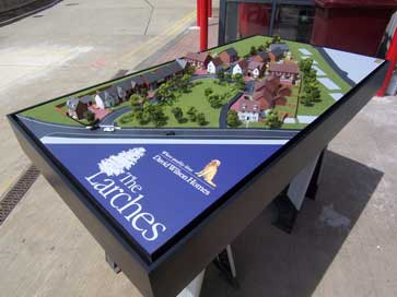 Architectural model of The Larches project for David Wilson Homes