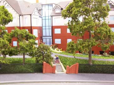Architectural model of Boyn Hill Gardens project for Linden