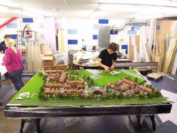 Architectural model of St. Bernards project for Linden