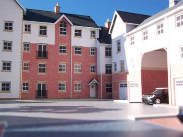Architectural model of Hospital Road project for Barratts