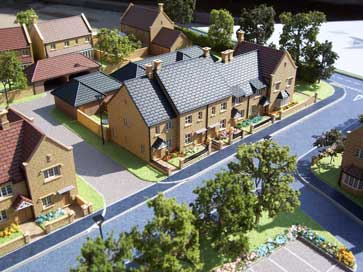 Architectural model of Broadgate for Spitfire Homes